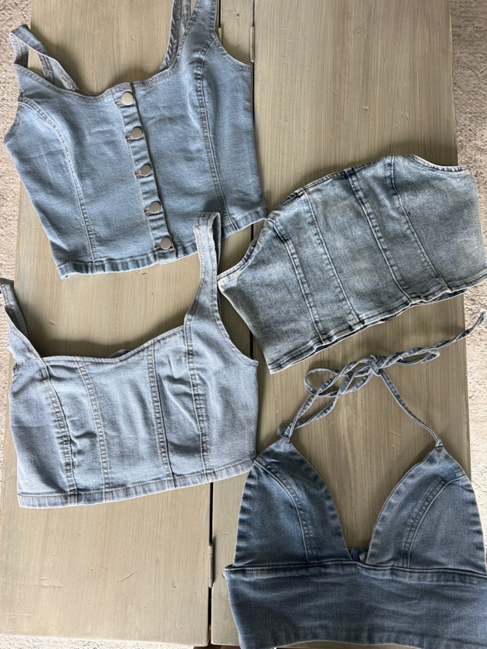Bundle of 4 Denim Tops